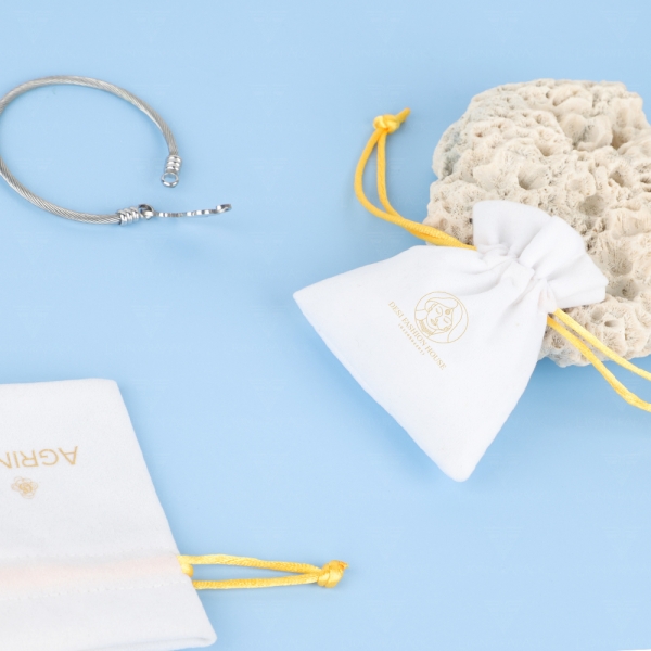 Eco-friendly Wholesale Packaging Pouch With Logo Printed Muslin 100% Cotton Gift Customized Organic 
